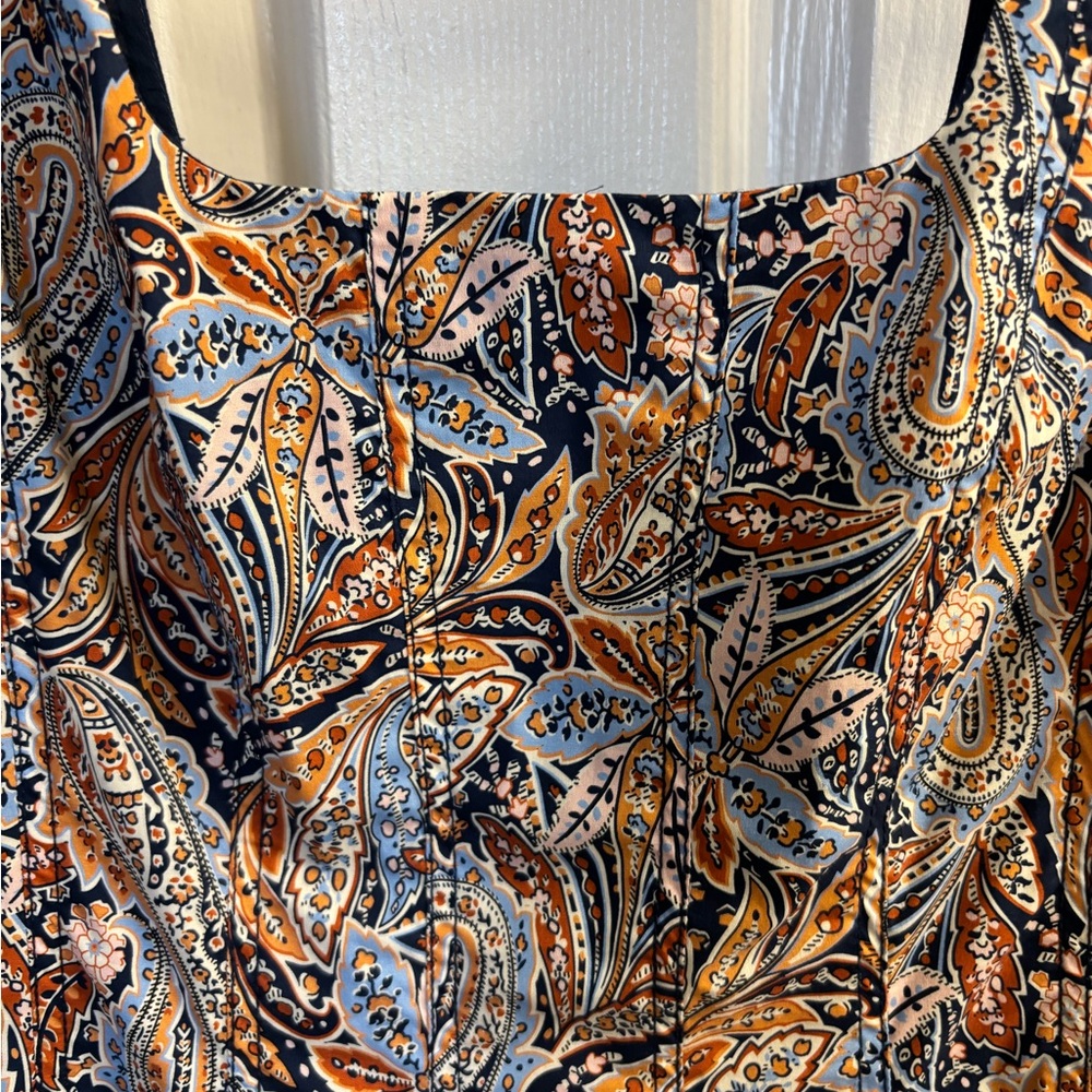 Veronica Beard Jolie Paisley Midi Dress - Picture 8 of 9